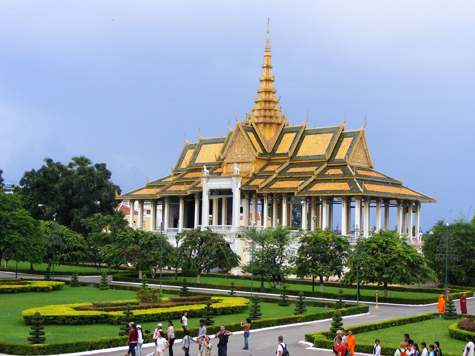 Phnom Penh Royal Palace with intricate architecture in Cambodia