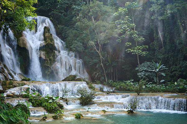 Kuang Si Waterfalls Turquoise Pools thumb